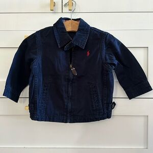 Ralph Lauren Polo Navy Canvas Jacket, Baby size 18M